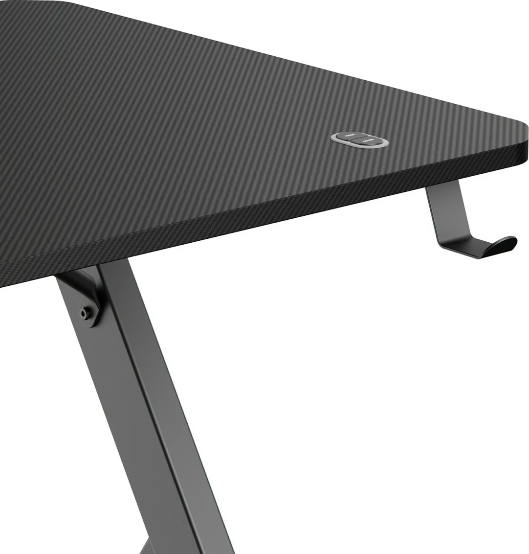 Gaming miza 120x60 cm, LED RGB, Maclean NanoRS RS102, črna