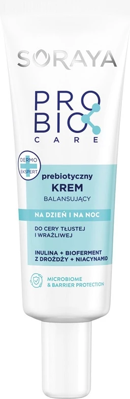 Krema za obraz za ženske Probio Care prebiotična uravnoteževalna krema Soraya 50 ml