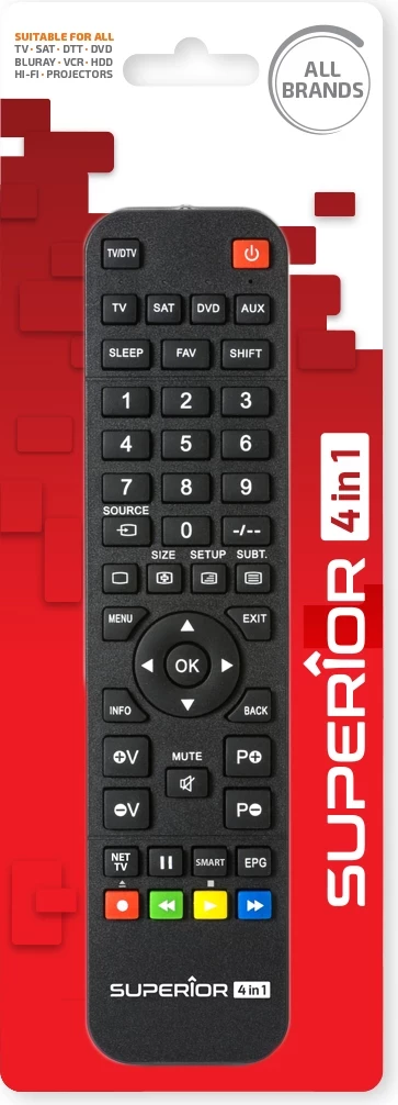 Univerzalni daljinski upravljalnik Superior 4 v 1