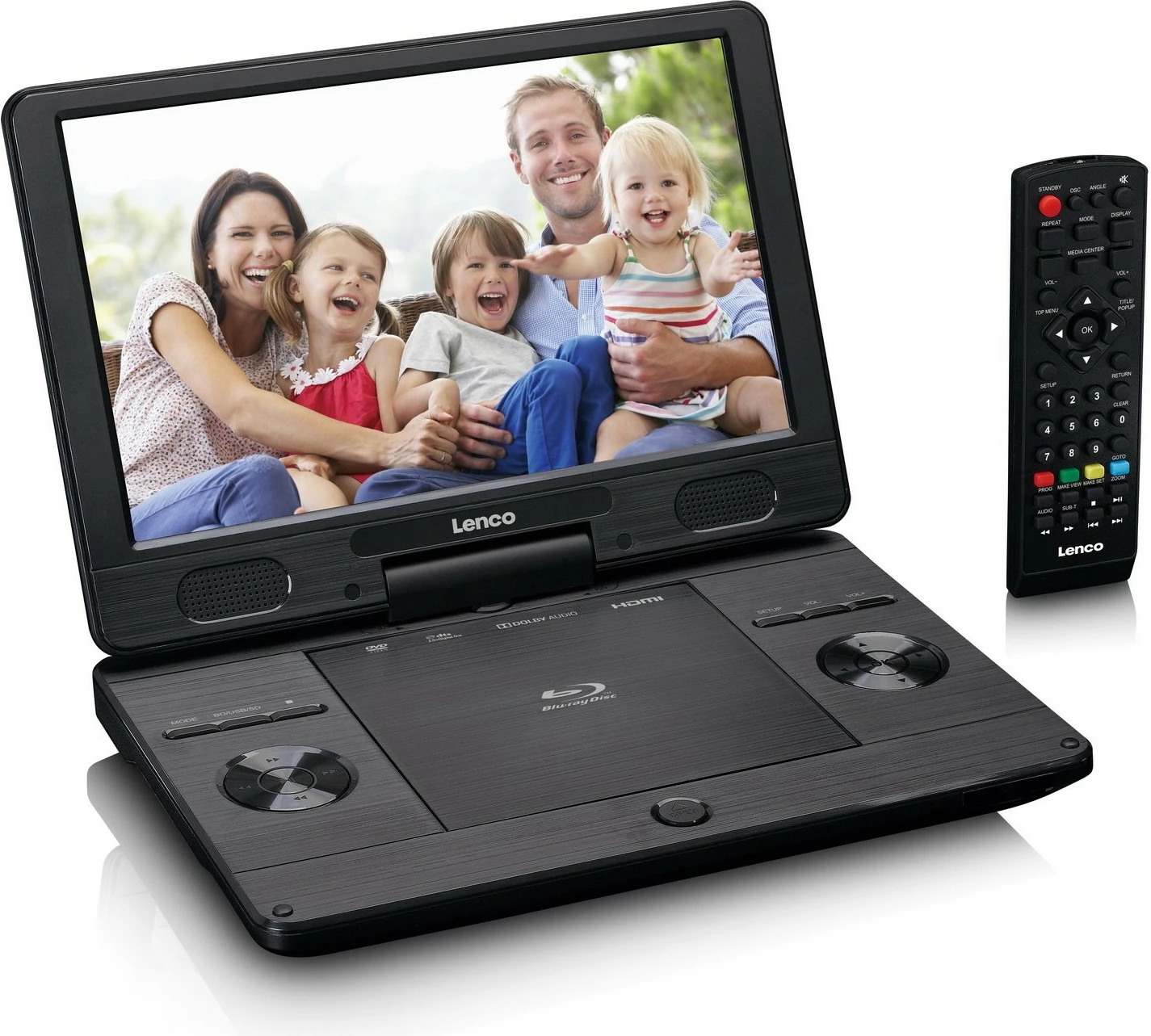 Prenosni DVD/Bluray predvajalnik Lenco BRP-1150BK 11,5-palčni, črn