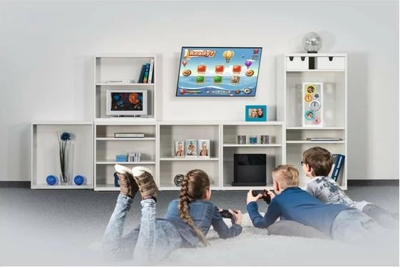 Stenski nosilec za TV Hama 220814, za LCD/LED 32–75 palcev, VESA 600x400, črn