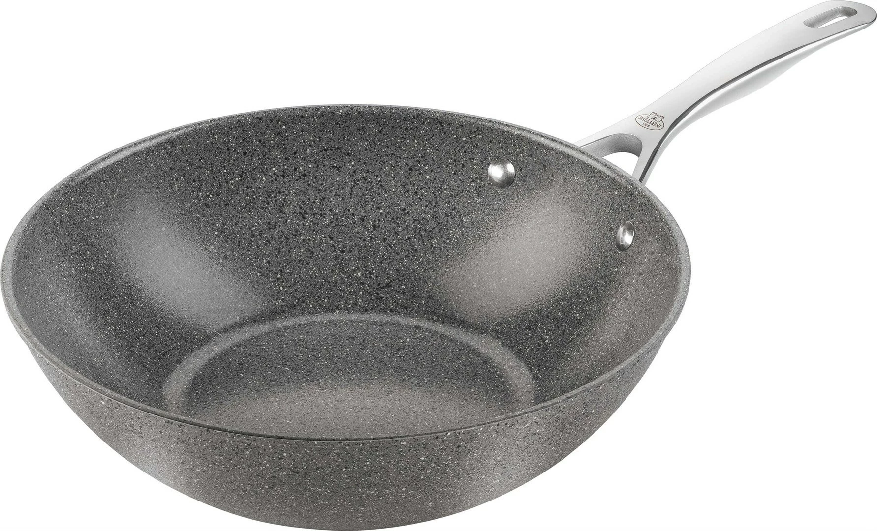 Wok iz keramike Salina 30 cm, BALLARINI, sivi
