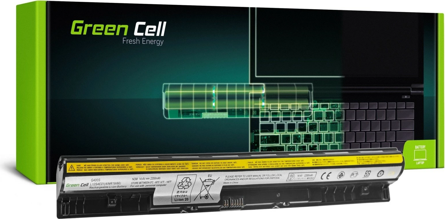 Baterija za prenosnik Green Cell LE46, 2200 mAh, 14,4 V, za Lenovo G400s, G50, G500s, G505s
