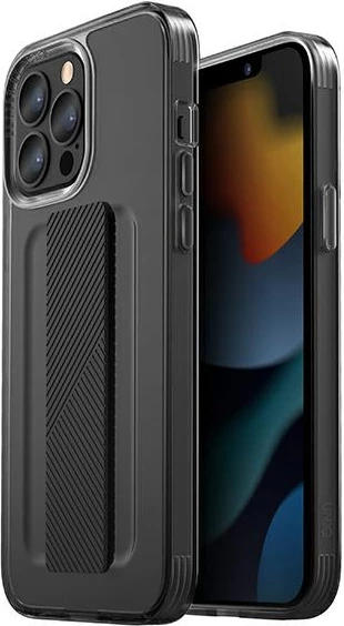 Ovitek s fleksibilnim trakom FlexGrip za iPhone 13/13 Pro UNIQ Heldro, siv