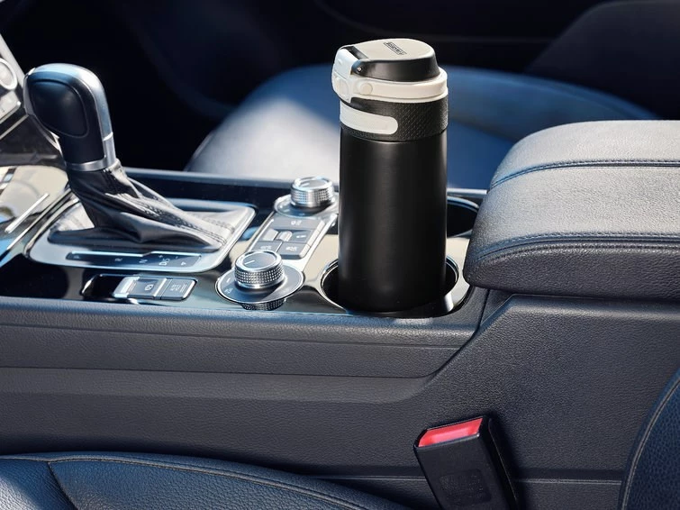 Potovalni termo kozarec Leifheit 3271, 600 ml, črn