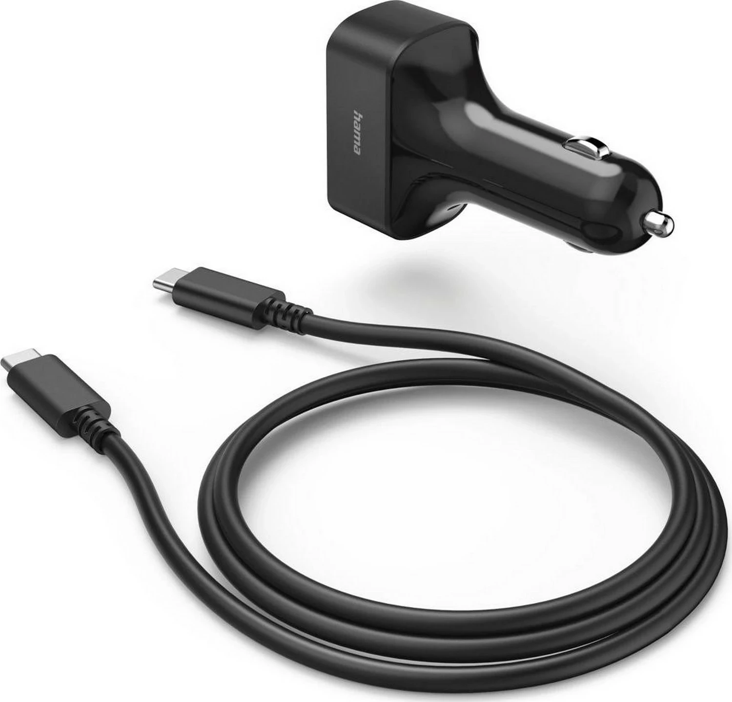Avtomobilski polnilec USB-C 65W, Hama, črn
