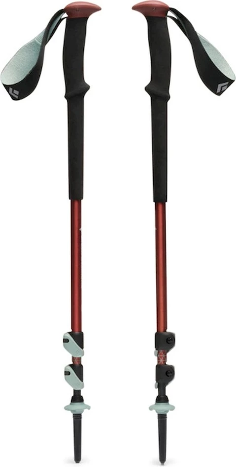 Trekovski palici Black Diamond Trail Back, Iron Red, 2 kosa