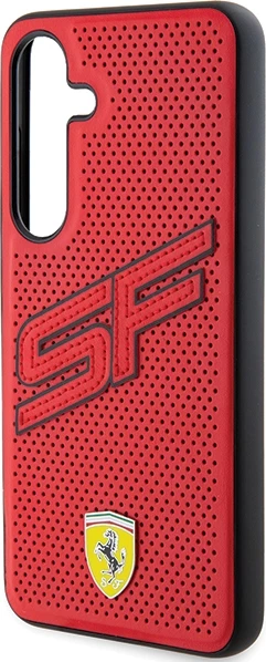Zaščitni ovitek Ferrari Big SF Perforated za Samsung Galaxy S24+, rdeč