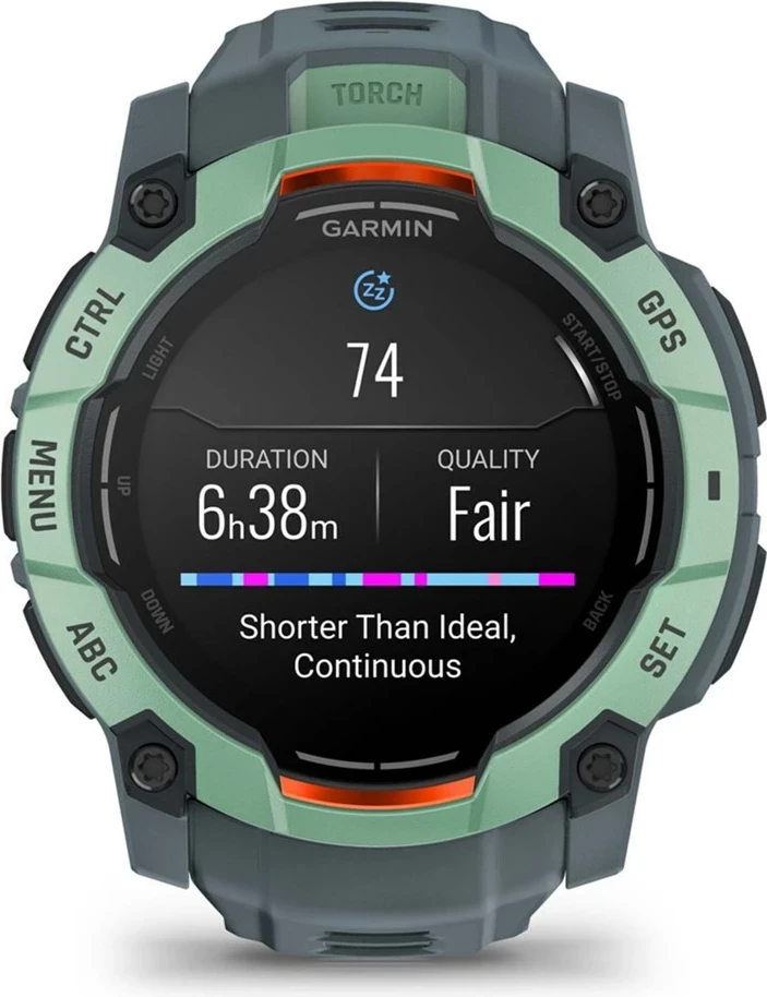 Športna ura Garmin Instinct 3 AMOLED, 50 mm, GPS, silikonski pašček, zelena