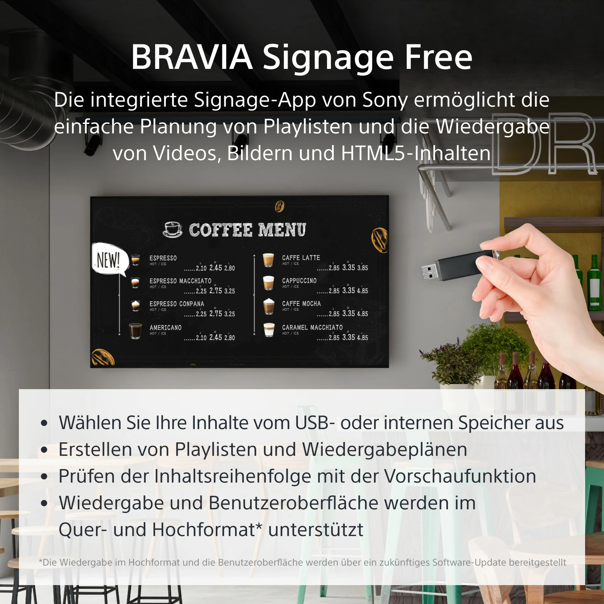 Velik zaslon 65 inč, 4K Ultra HD, LCD, Android, Wi-Fi Sony FW-65EZ20L