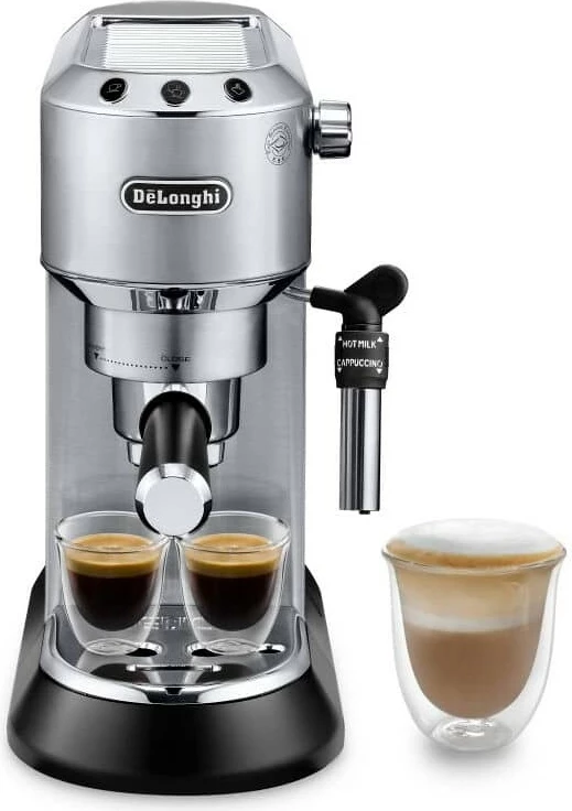 Aparat za espresso De’Longhi Dedica Style EC 685.M, 1,1 L, 1300 W, črn, metalik, srebrn