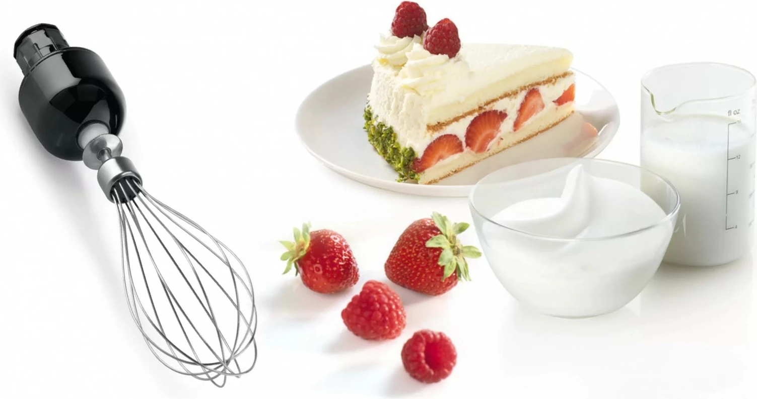 Ročni mešalnik, Bosch MSM67160, 750 W, z drobilnikom, mešalnikom in posodo za mešanje, črn