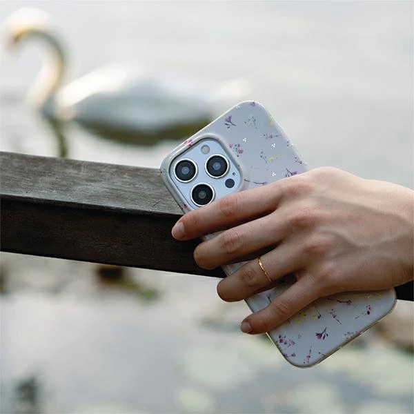 Ovitek za telefon UNIQ Coehl Prairie za iPhone 15 Pro Max, bež, z motivom cvetja