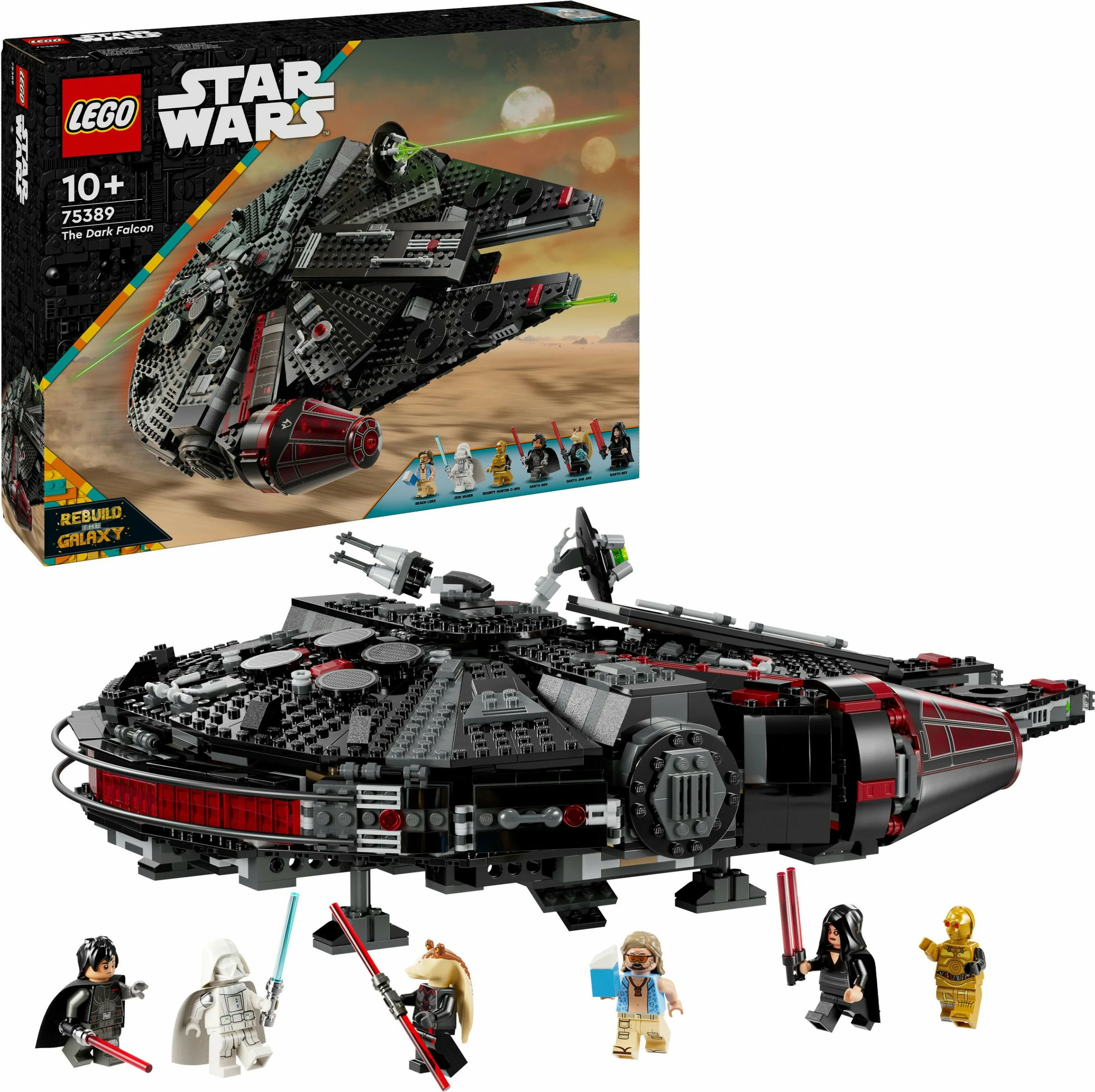 Set za sestavljanje The Dark Falcon, LEGO, 1.579 kosov, večbarven