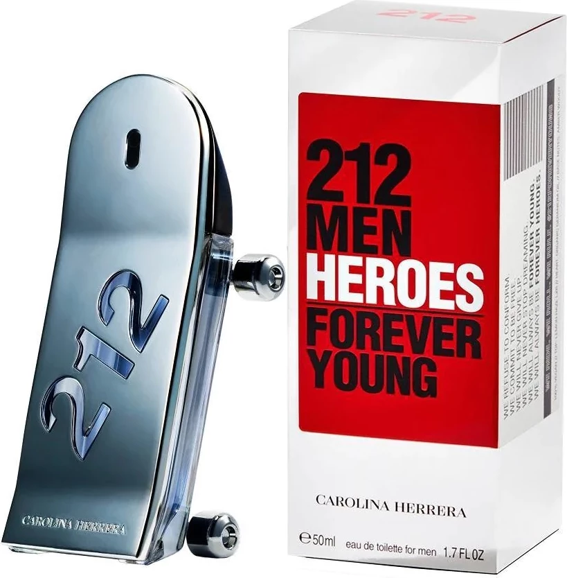 Toaletna voda za moške Carolina Herrera 212 Heroes Forever Young, 50 ml