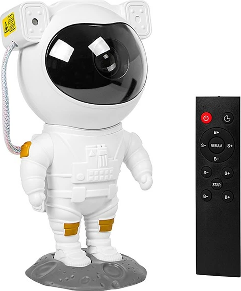 Nočna lučka z projektorjem, BLOW SKYSHOW astronaut, bela