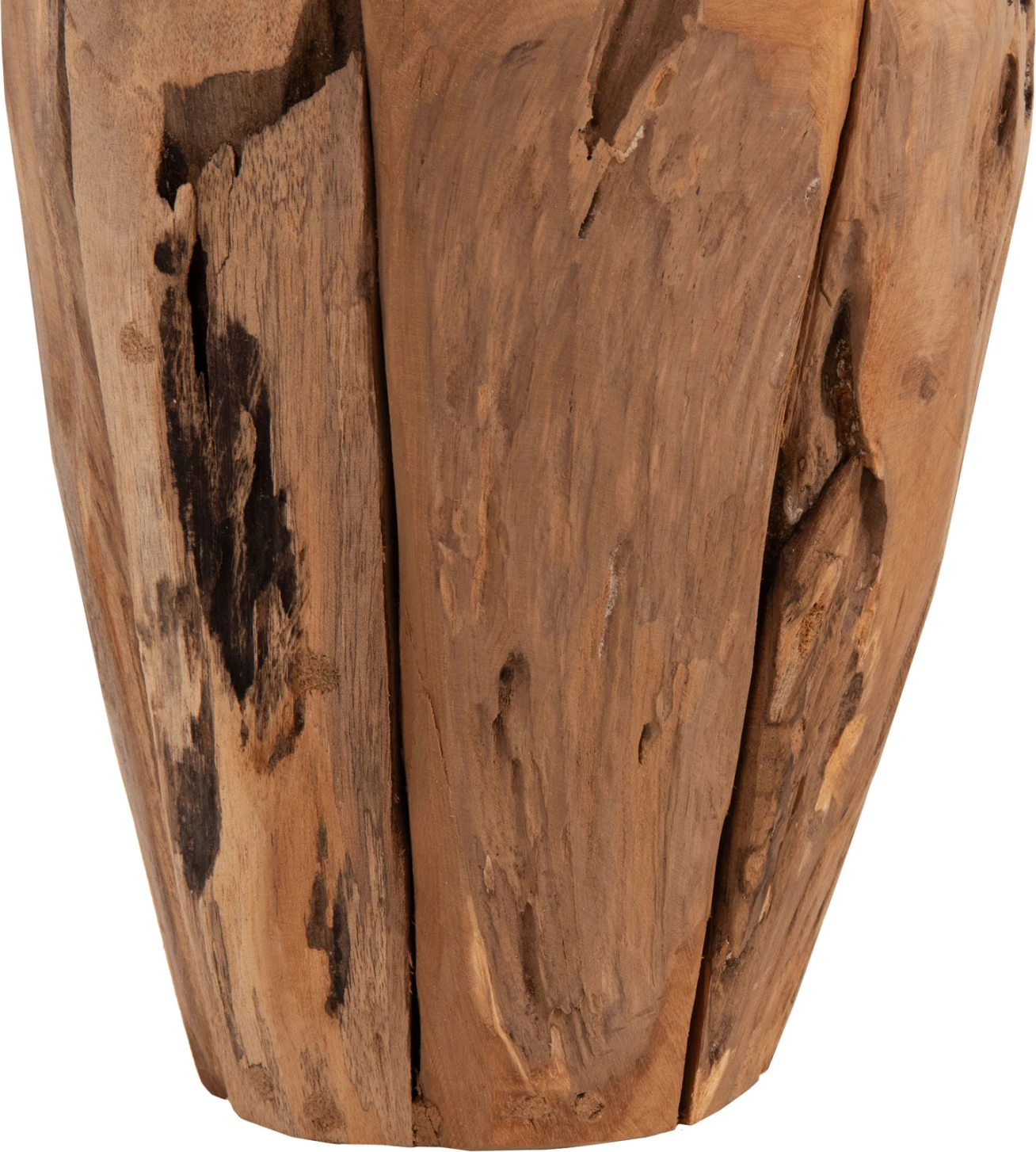 Dekorativna vaza FH7917 iz recikliranih kosov tikovega lesa v naravni barvi Φ15x30Hcm