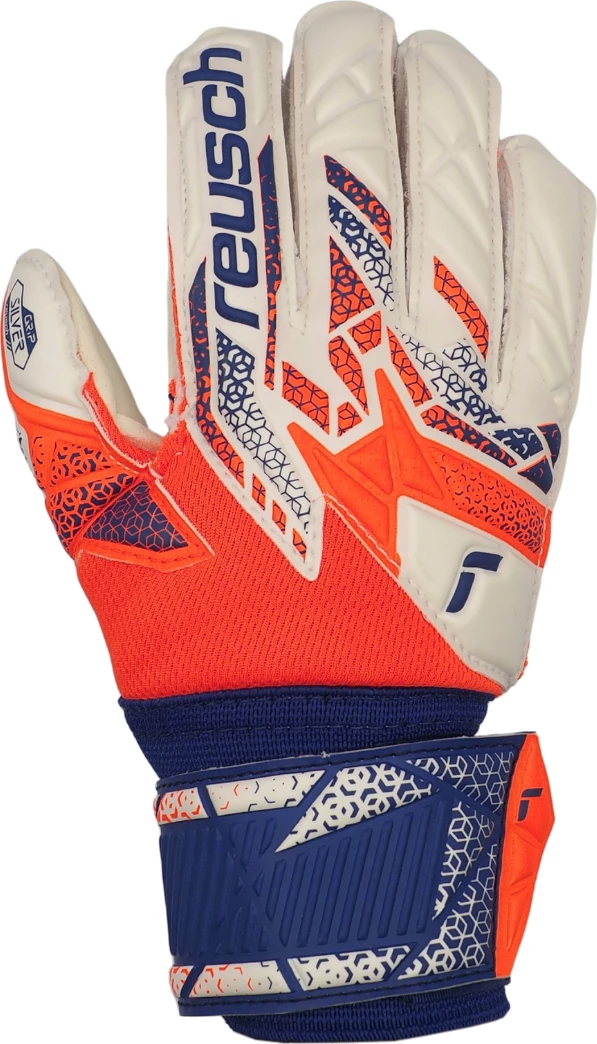 Rokavice vratarja za otroke Reusch, oranžno-modre