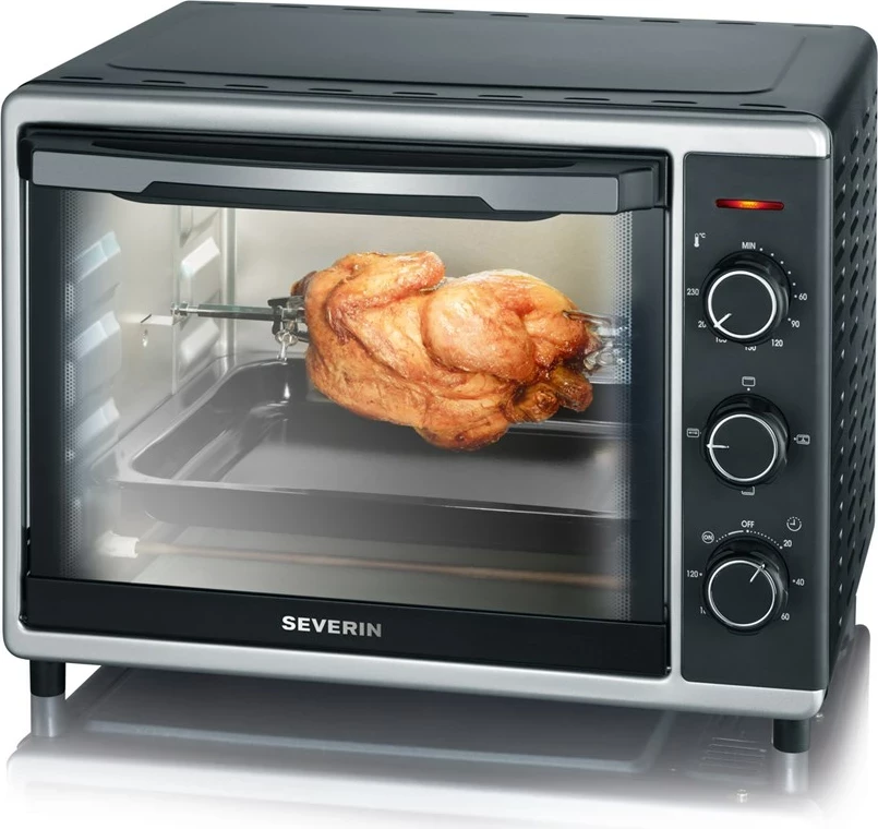 Majhna pečica SEVERIN TO 2056, 30 L, nerjaveče jeklo, črna