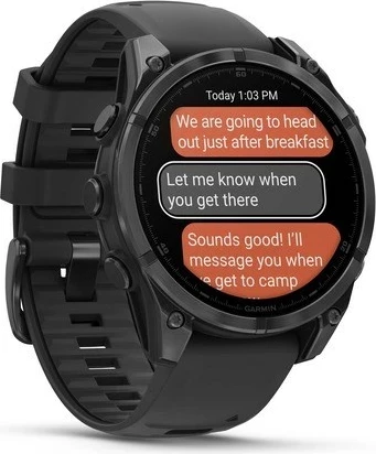 Pametna športna ura AMOLED 47 mm, GARMIN Fenix 8 Slate Grey & Black