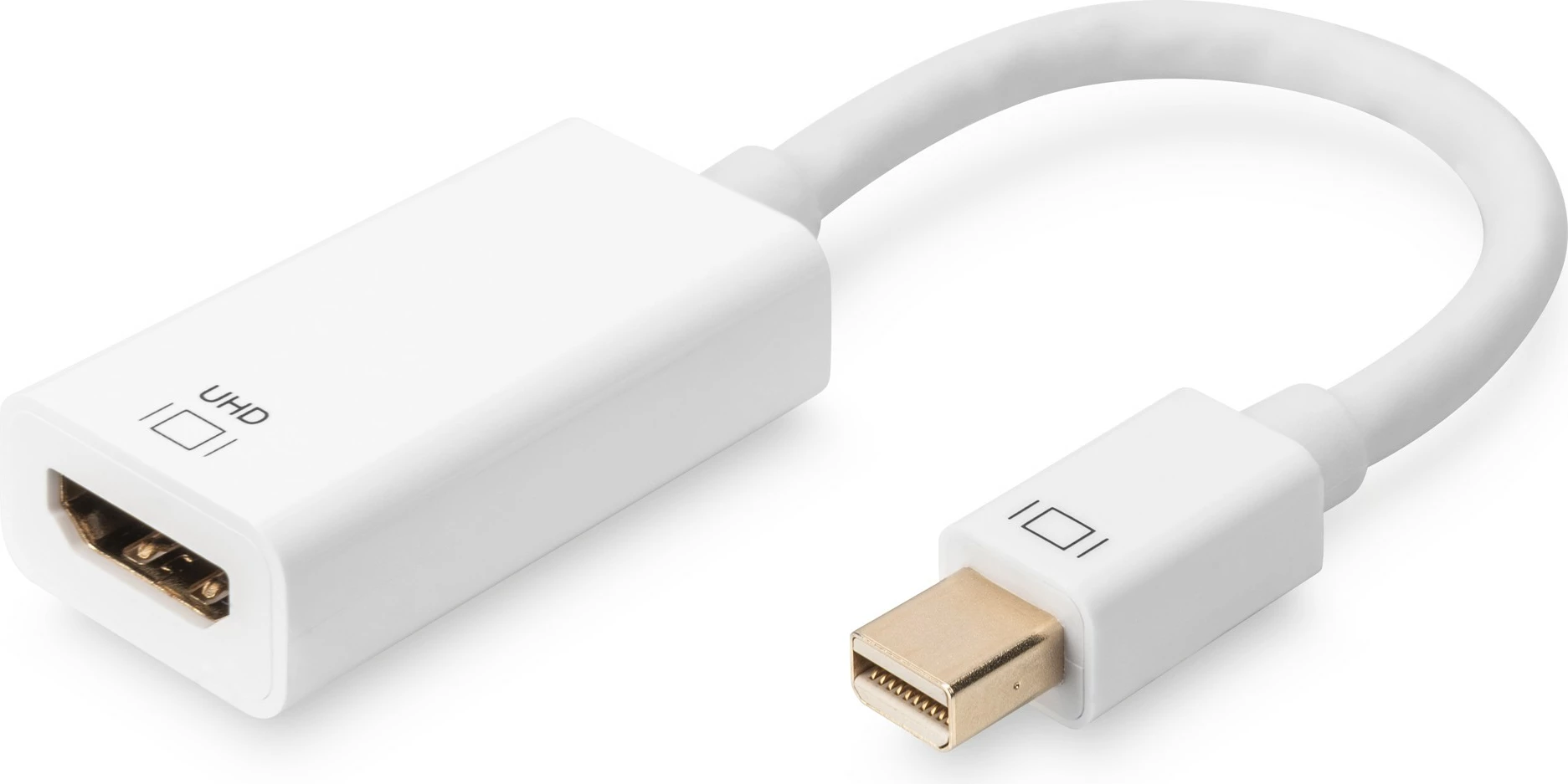 Adapter Mini DisplayPort na HDMI Digitus, 0,2 m, bel