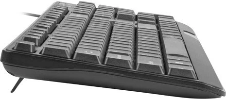 Tanjša ergonomska tipkovnica Natec Trout Slim, črna