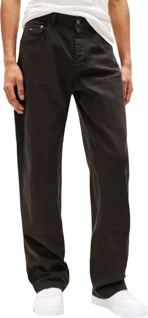 Hlače Tommy Hilfiger Jeans, moške, črne