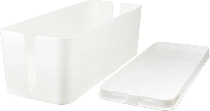 Organizator kablov LogiLink KAB0063, plastika, bel