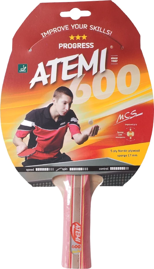 Namiznoteniski lopar za vse, večbarven Atemi