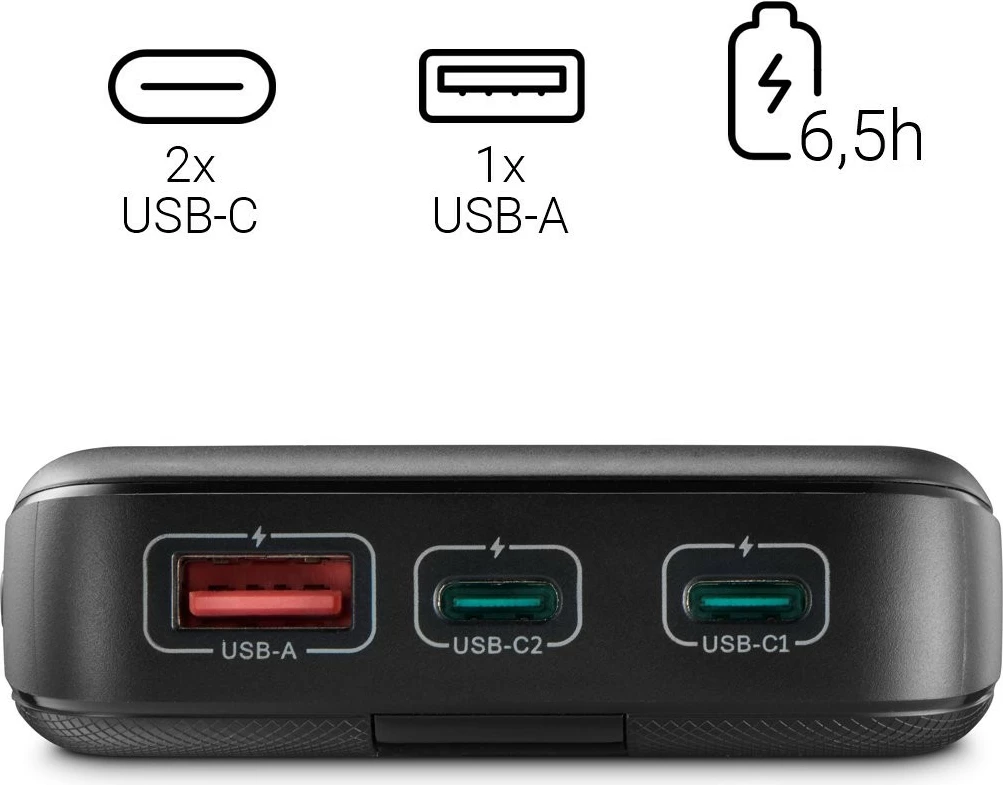 Zunanji akumulator Hama PD 10000 mAh, antracit