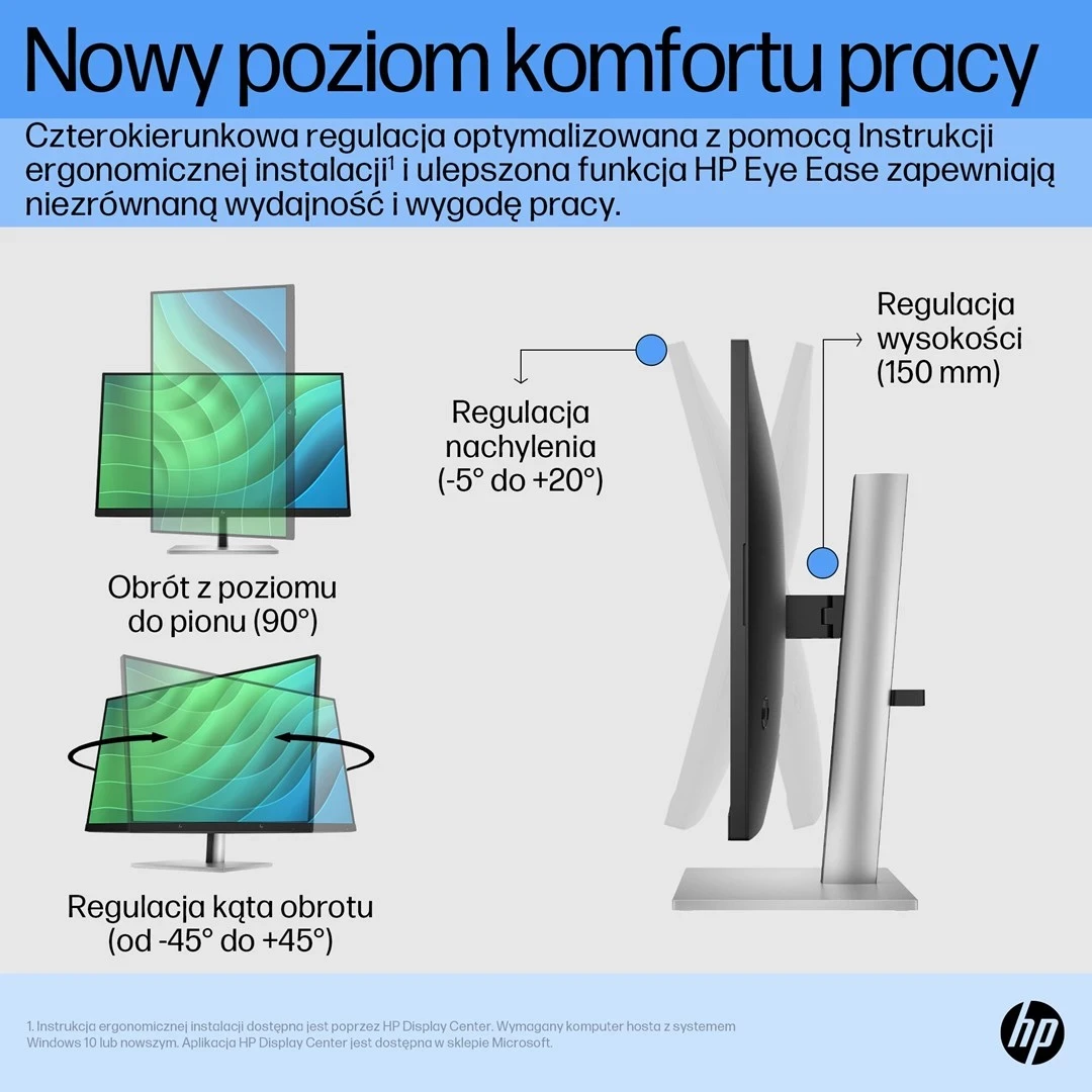 27" Full HD monitor, 75 Hz, črn/srebrn — HP E27 G5