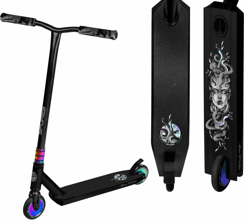 Skuter za moške, ženske in otroke Spokey, črn