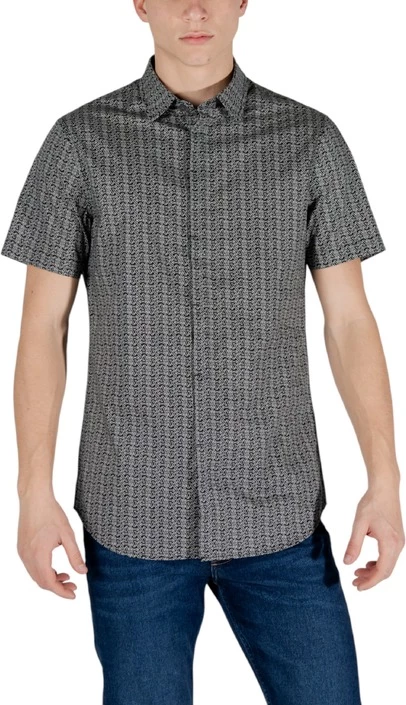 Moška srajca Armani Exchange, črna