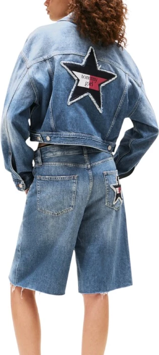 Jakna ženska Tommy Hilfiger Jeans, modra