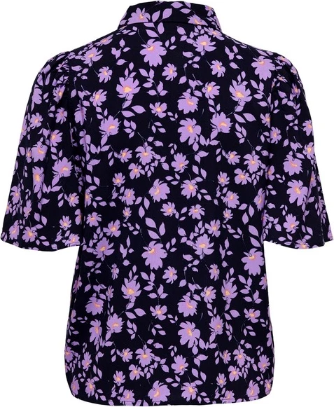 Klasetna kmešna s cvetličnim vzorcem Jacqueline De Yong, vijolična