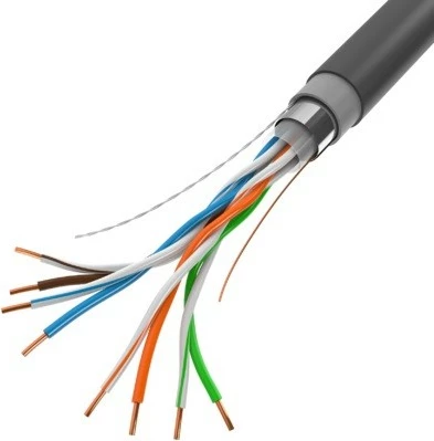 Omrežni kabel Cat.5E F/UTP, 305 m, črn, za zunanjo uporabo, Lanberg