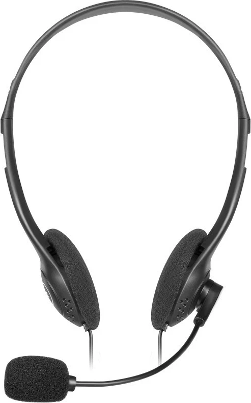 Kabelske slušalke z mikrofonom Defender Aura 102, črne