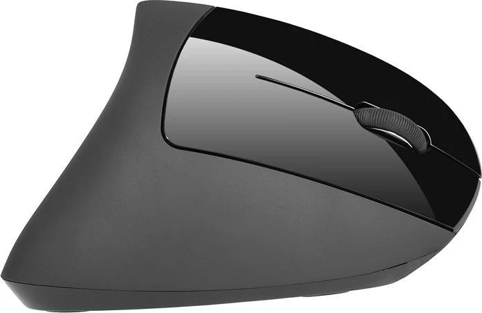 Vertikalni brezžični miš Tracer Flipper, črn