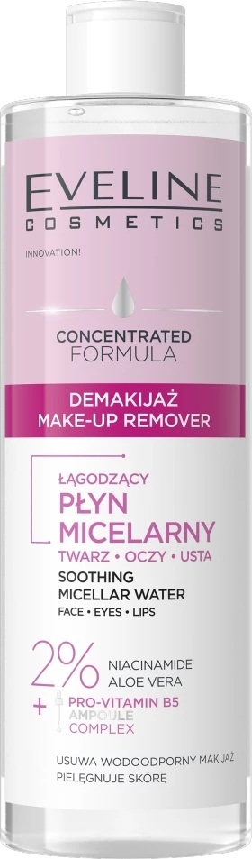 Koncentrirana nežna micelarna voda za ženske Eveline Cosmetics, 400 ml