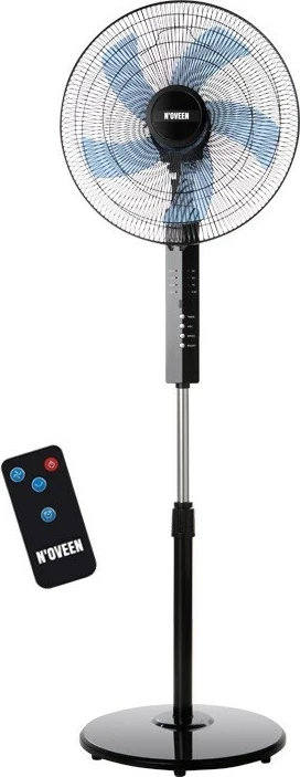 Stoječi ventilator 16"/40 cm, črn, N'OVEEN F455