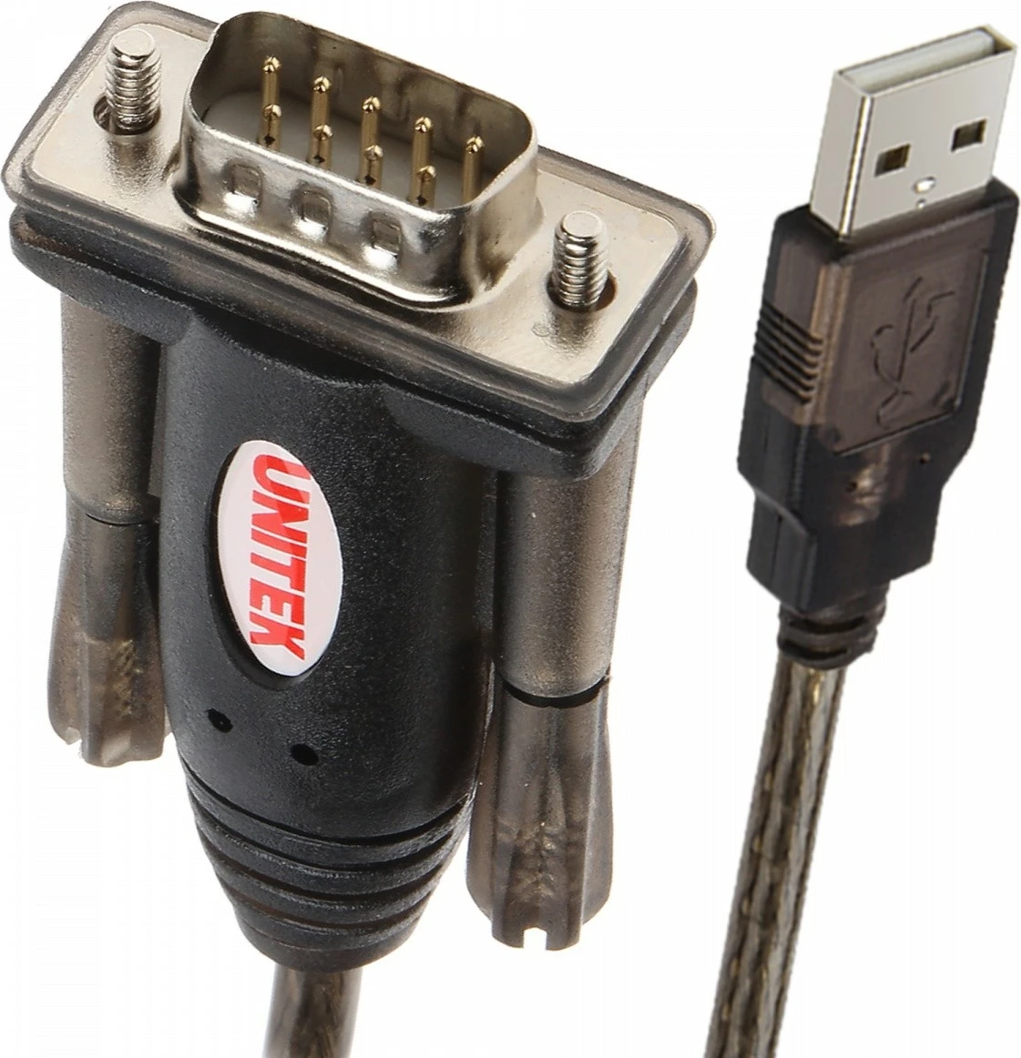 Adapter USB na RS-232 Unitek Y-105, 140 cm, črn