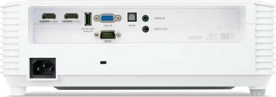 Projekcijski 4000 ANSI lumens UHD 4K DLP projektor, Acer X1827, bel