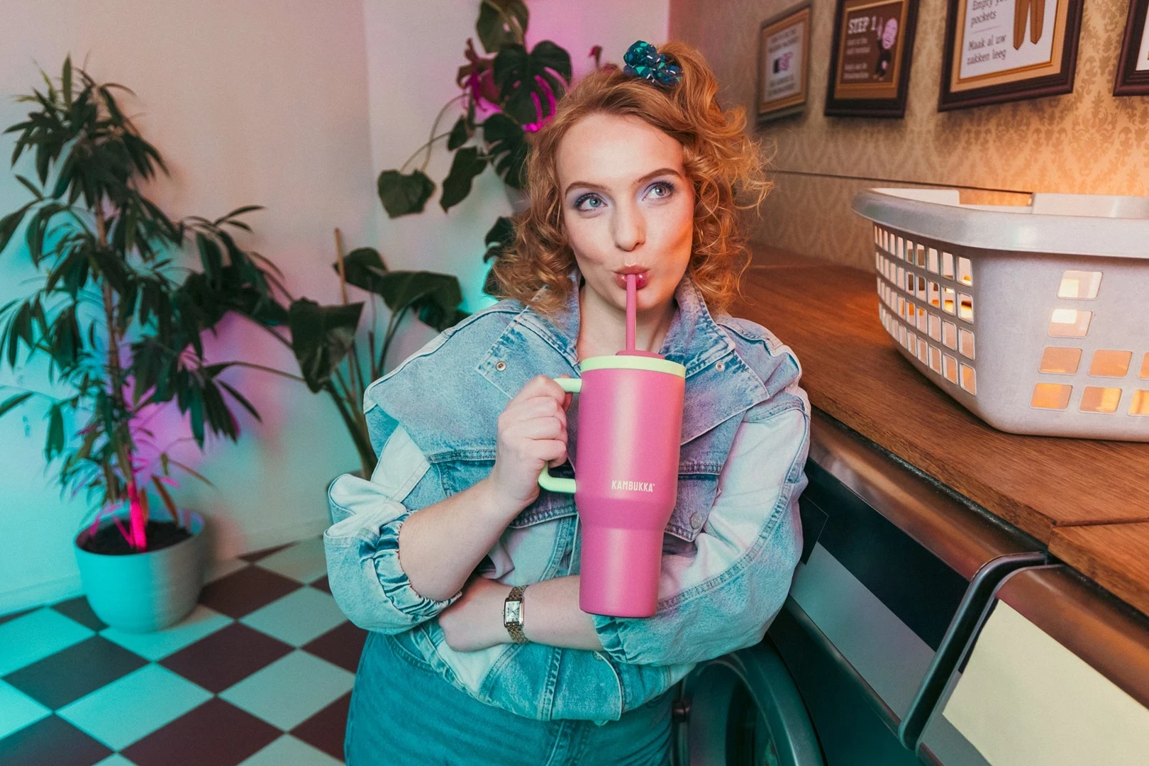 Termos Rio Tumbler 950 ml, Bubblegum Mint - Kambukka