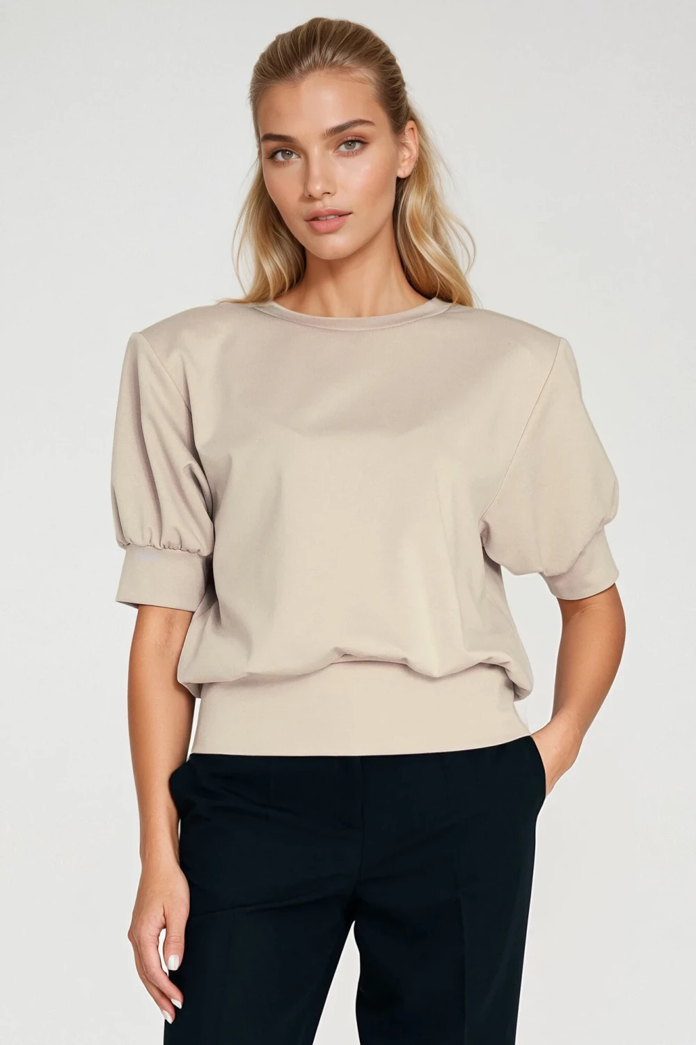 Bluza oversize za ženske Nife 217575, bež