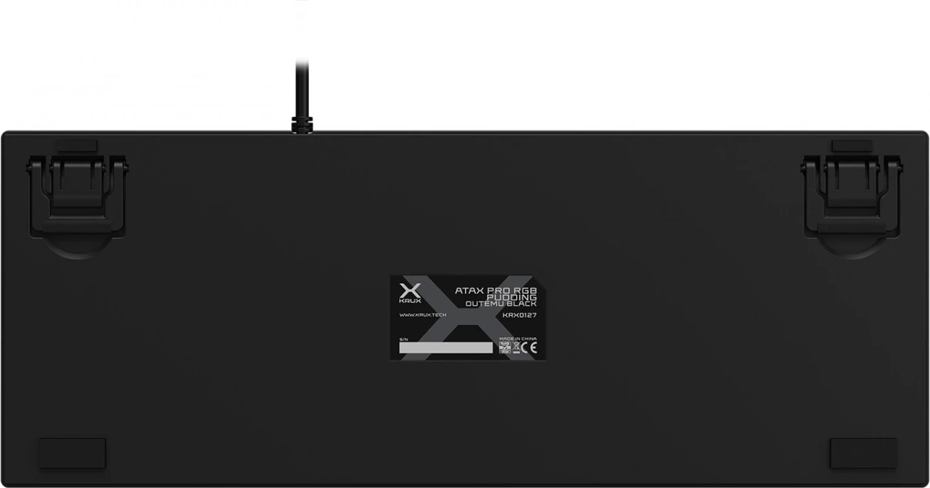 Ergonomska tipkovnica Krux Atax Pro RGB, črna