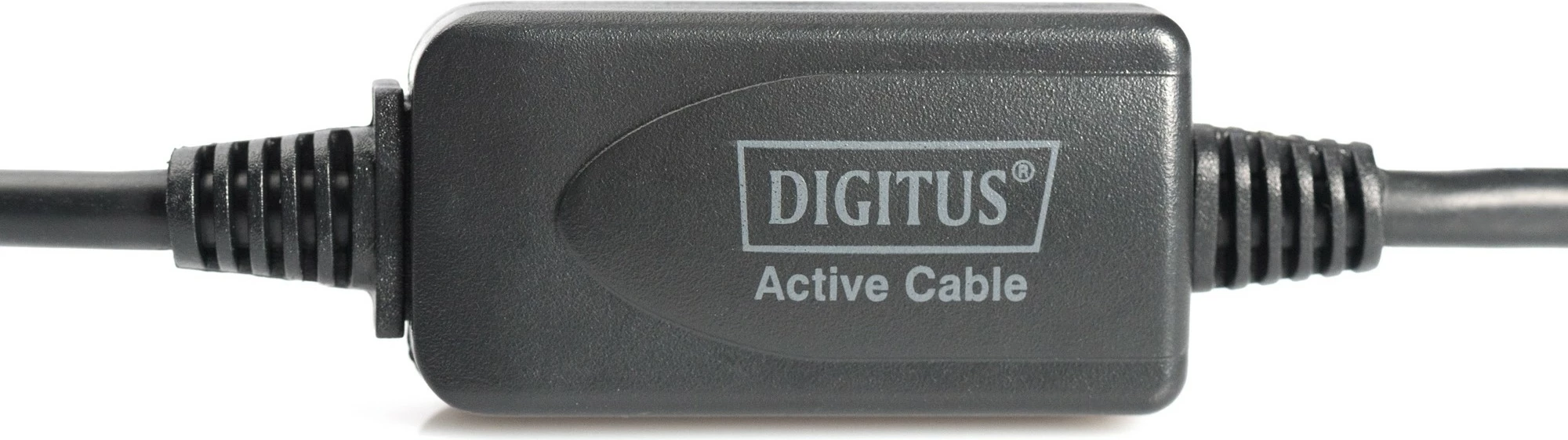 USB 2.0 podaljšek (repeater) 15 m, USB A moški/USB A ženska, črn Digitus