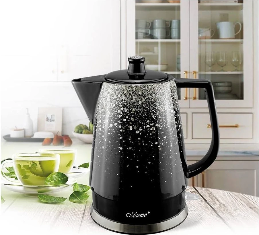 Električni čajnik Maestro MR-074, črno-srebrn
