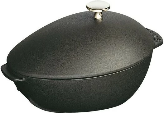 Lonec iz litega železa 25 cm, črn Staub