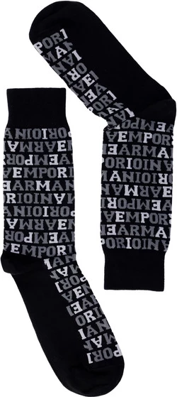 Čevlji Emporio Armani, črne nogavice za moške