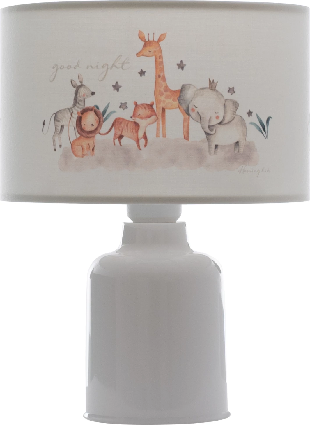 Namizna svetilka za otroško sobo iz blaga cilindrična 'kapa' Φ24x32H